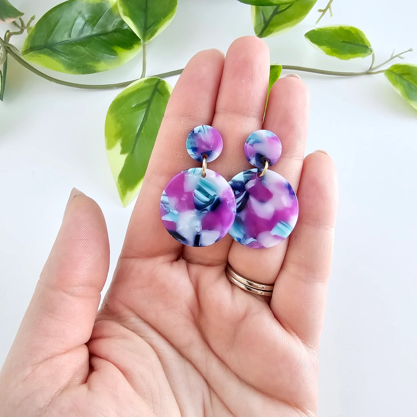 Addy Earrings - Purple Party