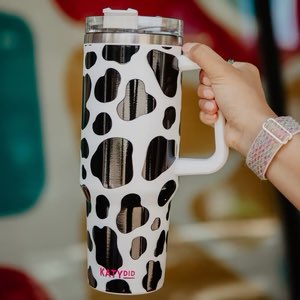 cow print tumbler 40 oz