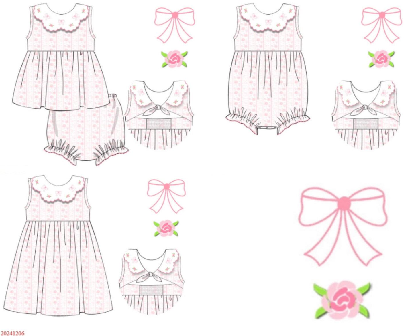 Girls Bows & Roses Collection