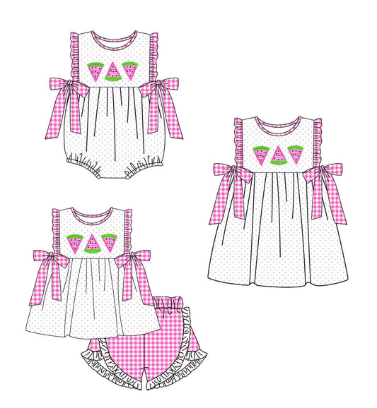 Girls Watermelon Summer Outfit Collection