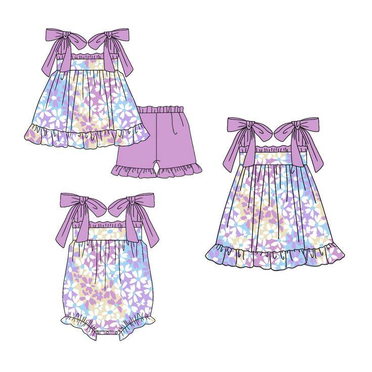 Girls Purple Floral Collection