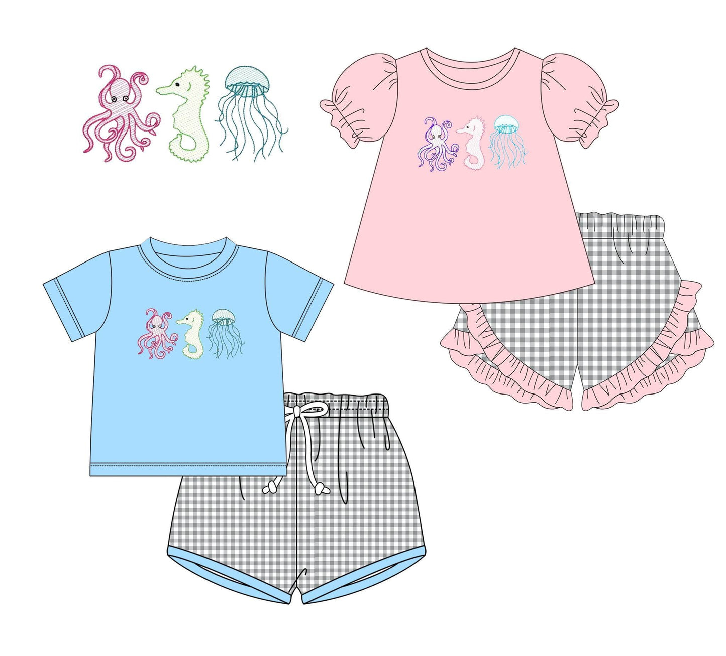 Under the Sea Shorts Set