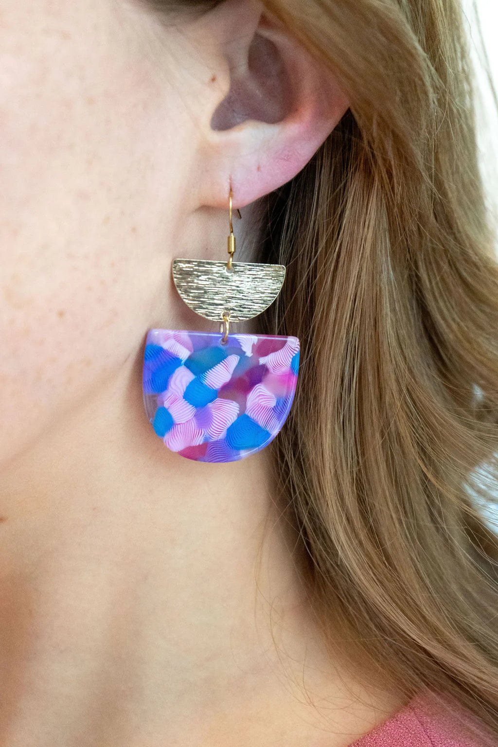 Harper Earrings - Cotton Candy