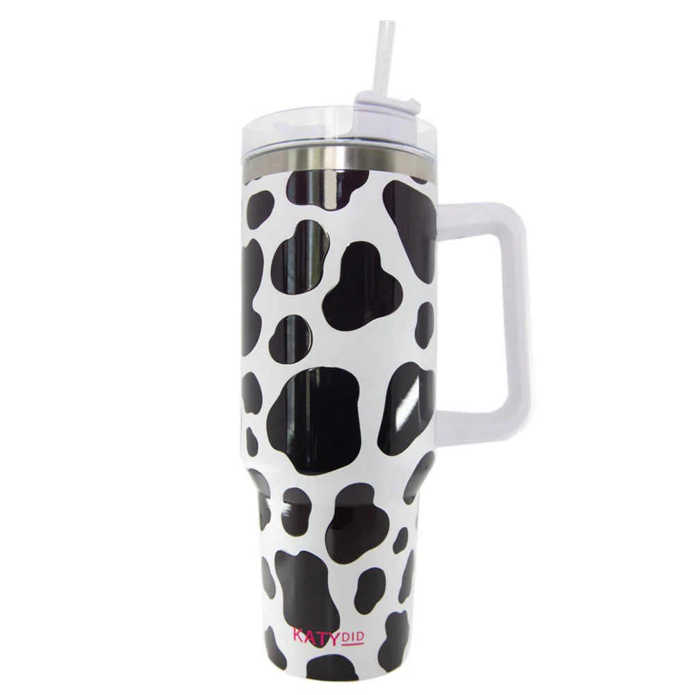 cow print tumbler