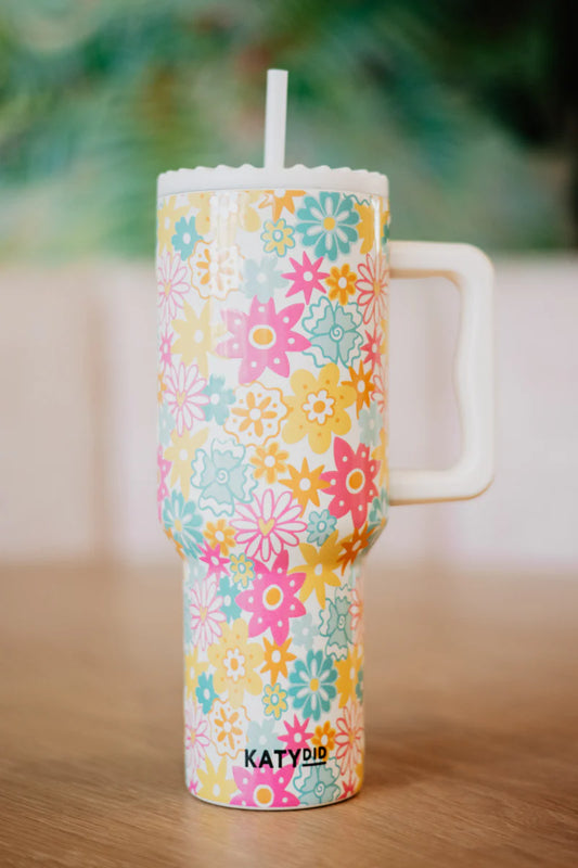 floral 38 oz tumbler