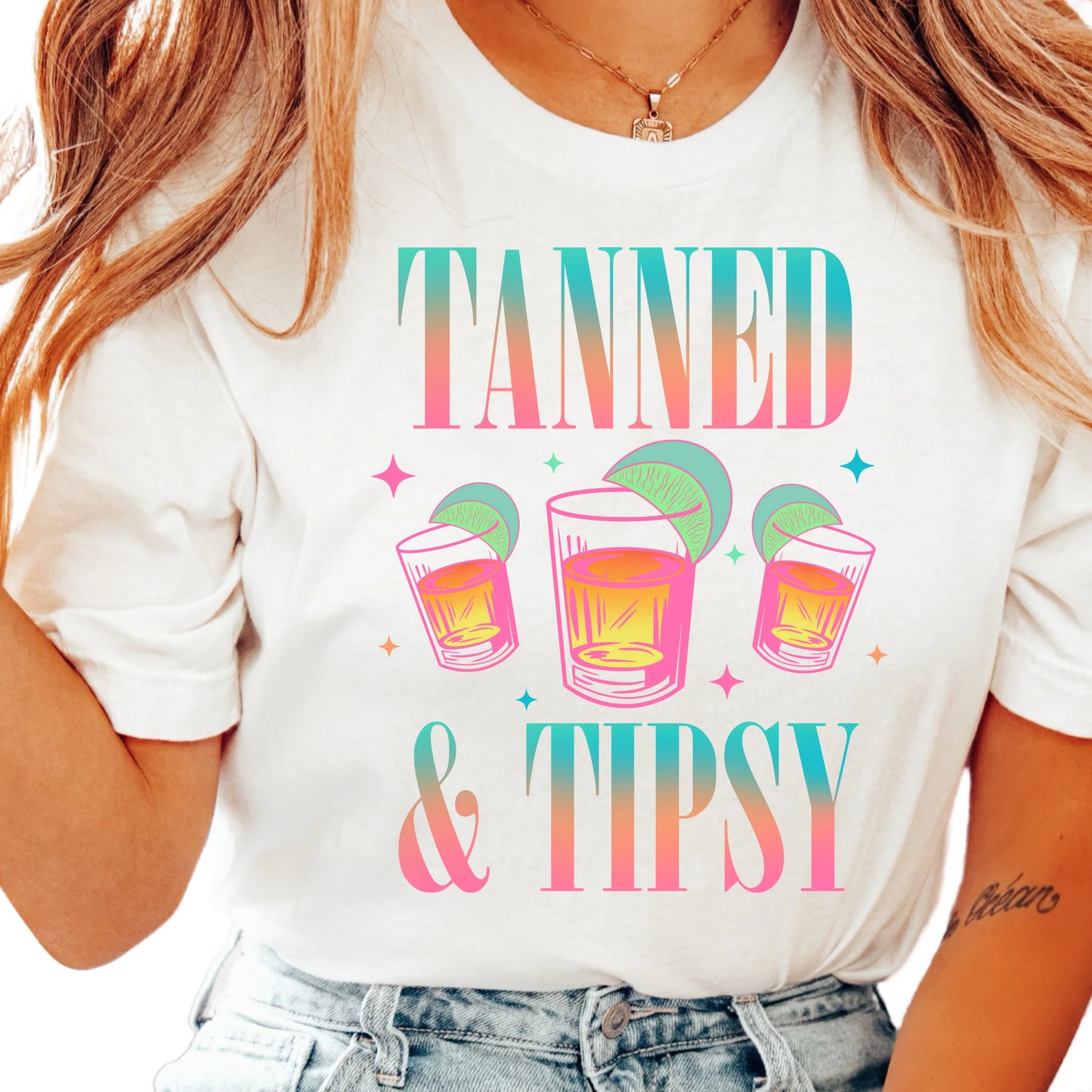 DTF Tanned & Tipsy Adult T-Shirt